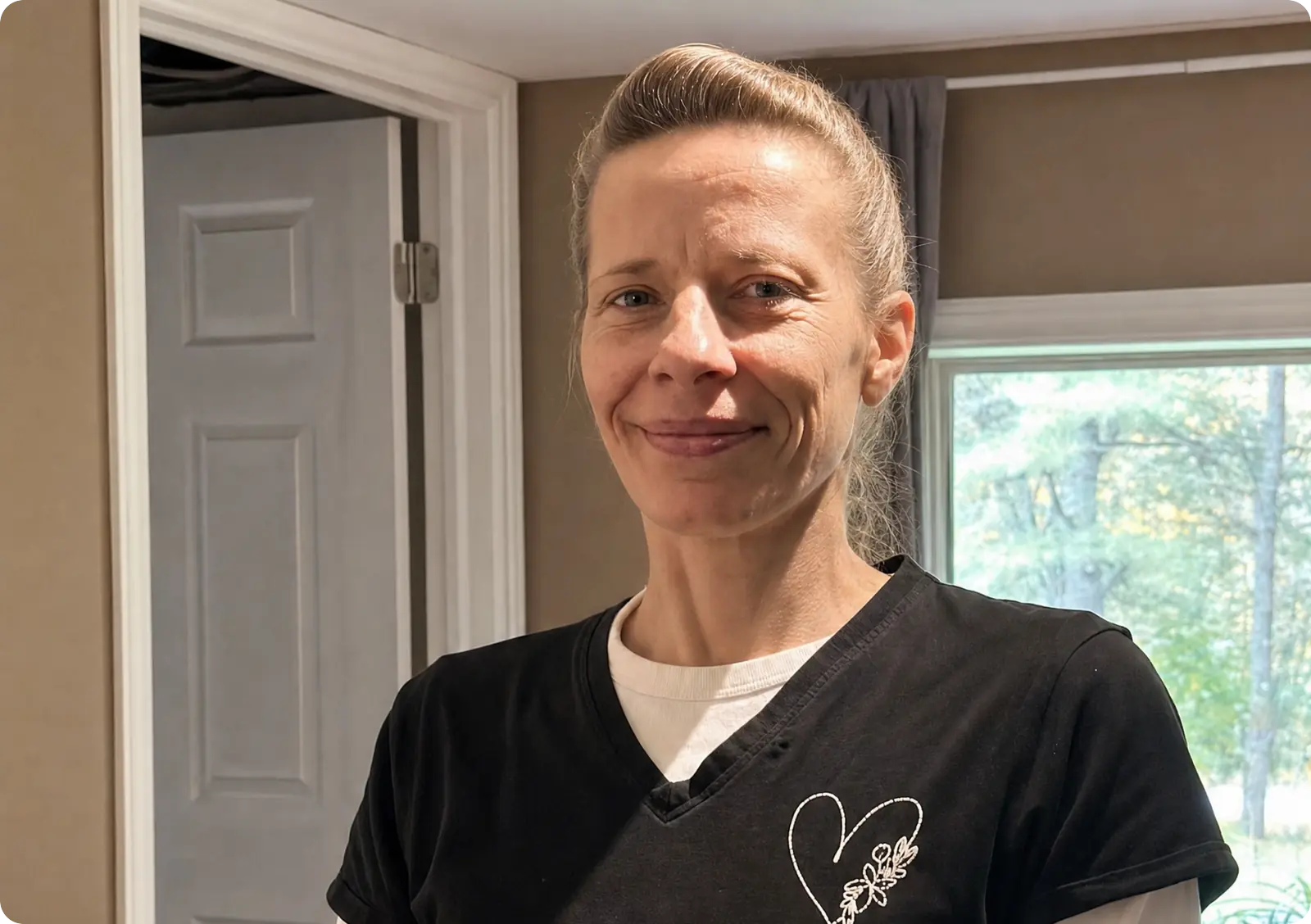 Geneviève Fafard, massothérapeute à Saint-Jérôme, dans son cabinet